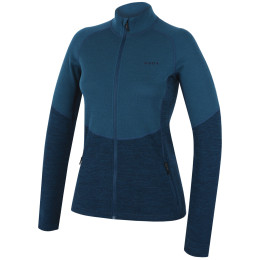 Damen-Sweatshirt MOOA Merino 3D 240 blau lagoon blue