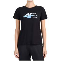 Damen-T-Shirt 4F Tshirt F3496 schwarz Deep Black