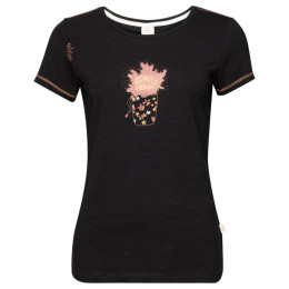 Damen-T-Shirt Chillaz Gandia Girls Talk Chalk schwarz black