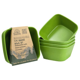 Schüssel EcoSouLife 4pc. Square Bowl Set grün
