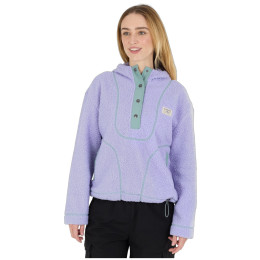 Damen-Sweatshirt Fundango Juniper Pile Jacket lila soft lilac
