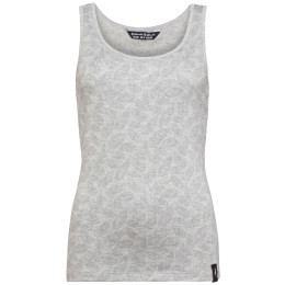 Damenunterhemd Chillaz Telendos Feather Ornament hellgrau LightGrayMelange