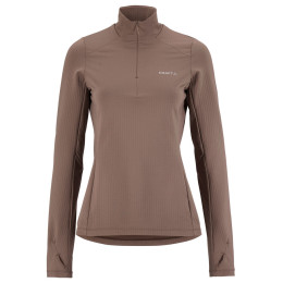 Damen Funktions-Sweatshirt Craft Gain Thermal Midlayer 2 W braun Brown