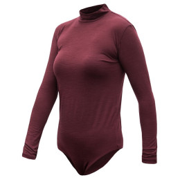 Damen-Body mit langen Ärmeln Sensor Merino Air weinfarbe port red