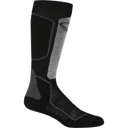 Herren Kniestrümpfe Icebreaker Mens Ski+ Light OTC (2018) schwarz Oil/Black/Silver