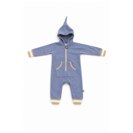 Kinderoverall DucKsday Polar Fleece Twin/Blue blau Blue/Sand