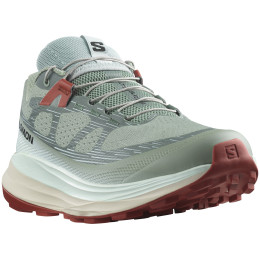 Damen Laufschuhe Salomon Ultra Glide 2 hellgrün Lily Pad / Bleached Aqua / Hot Sauce