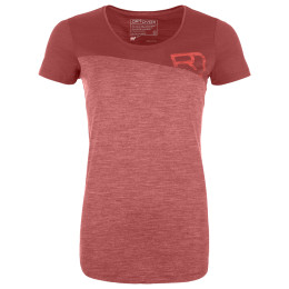 Damen-T-Shirt Ortovox 150 Cool Logo Ts W 2023 rot blush