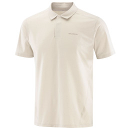 Herren-T-Shirt Salomon Trackline Polo M beige Silver Cloud