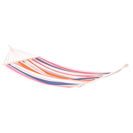 Hängematte mit Stangen La Siesta Chillounge Single weiß/orange