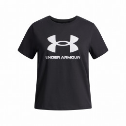 Kinder-T-Shirt Under Armour BIG LOGO SS-BLK schwarz/weiß Black