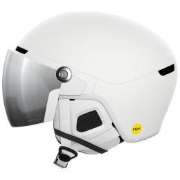 Skihelm POC Obex Visor weiß White/Clarity Universal/Partly Sunny/Silver