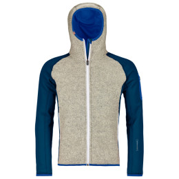 Herren-Sweatshirt Ortovox Fleece Plus Classic Knit Hoody blau PetrolBlue