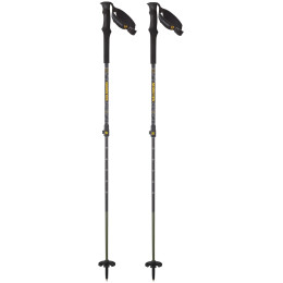 Skialp-Stöcke Salomon Mtn Carbon S3 Ltd schwarz Black / Solar Power