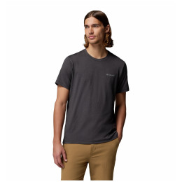 Herren-T-Shirt Columbia Parsons Point™ SS Back Graphic Tee schwarz Black Heather, Splatter Gem