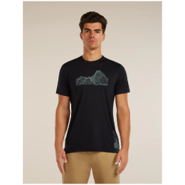 Herren-Funktionsshirt Icebreaker Merino Blend 125 Cool-Lite™ Sphere SS Tee Beta schwarz BLACK