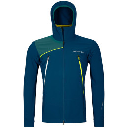 Herrenjacke Ortovox Pala Hooded Jacket blau Petrol Blue