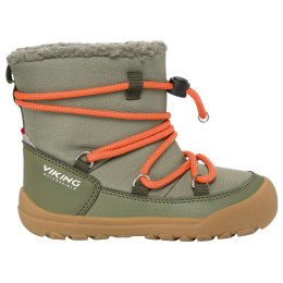 Kinder Winterschuhe Viking Outdoor Footwear Birch Barefoot Warm WP Pull-on Olive olivenfarbe Olive