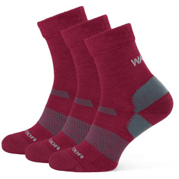 Damensocken Warg Merino Hike W 3-pack (2023) weinfarbe Wine