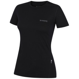 Damen-T-Shirt Zulu Merino 160 Short 4C schwarz black