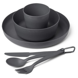 Essens-Set Sea to Summit Camp Dinnerware Set - 6 pcs grau Charcoal