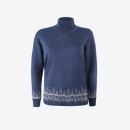 Damen-Rollkragenpullover Kama 5052 blau light blue