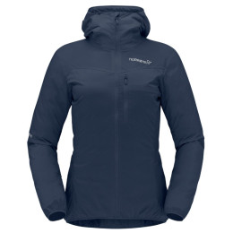 Damenjacke Norrona falketind aero60 Zip Hood dunkelblau Indigo Night