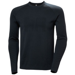Herren-Funktionsshirt Helly Hansen Lifa Merino Knitevo Crew schwarz 990 Black