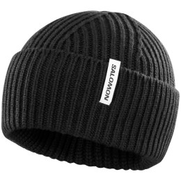 Mütze Salomon Snowbird Beanie U schwarz DEEP BLACK