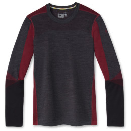 Herren-Funktionsshirt Smartwool M Intraknit Merino 200 Colorblock Crew grau/rot CharcoalHeather