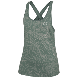 Damenunterhemd Wild Country Flow Woman Tank grün marsh