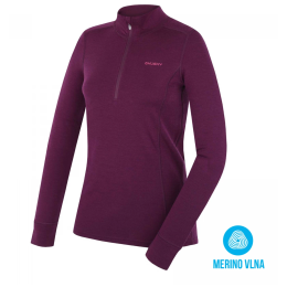 Damen-Sweatshirt Husky Aron Zip L lila deep magenta