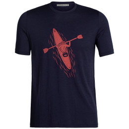 Herren-T-Shirt Icebreaker Men Tech Lite II SS Tee Pad dunkelblau midnight