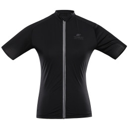 Damen-Radtrikot Alpine Pro Sagena 2 schwarz BLACK