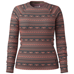 Damen-Funktionsshirt Smartwool W Classic Thermal Merino Base Layer Crew grau/orange CORAL REEF SUMMIT SOUL