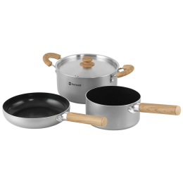 Geschirrset Outwell Feast Ceramic Set L silber Black & Grey