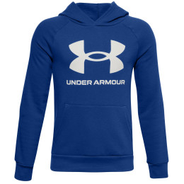 Kinder-Sweatshirt Under Armour Rval Fleece Hoodie blau Royal / / Onyx White
