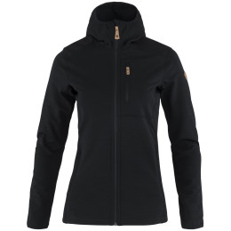 Damen-Sweatshirt Fjällräven Keb Fleece Hoodie W schwarz black