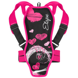 Kinder Rückenprotektor Etape Backbone rosa/rot černá/růžová