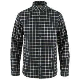 Herrenhemd Fjällräven Övik Flannel Shirt M blau/weiß Dark Navy-Chalk White
