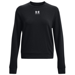 Damen-Sweatshirt Under Armour Rival Terry Crew 2024 schwarz Black/White