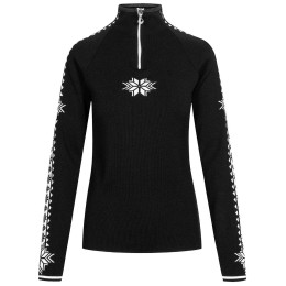 Damenpullover Dale of Norway Geilo Fem Sweater schwarz/weiß Black Offwhite