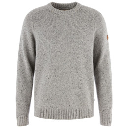 Herrenpullover Fjällräven Övik Neps Knit Sweater M grau Light Beige