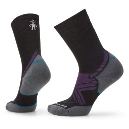 Damensocken Smartwool W Run Cold Weather Targeted Cushion Crew schwarz/grau black