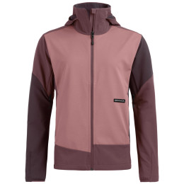 Damen-Softshell-Jacke Ortovox Ortler Softshell Plus Jacket rosa-lila Chestnut