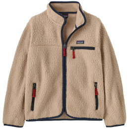 Kinder-Sweatshirt Patagonia K's Retro Pile Jacket - Valley Khaki beige/blau Valley Khaki