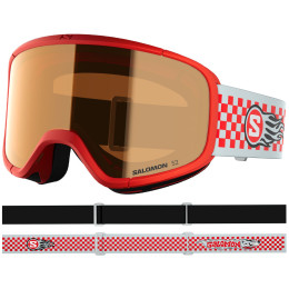 Kinder Skibrille Salomon Rio rot Cherry Tomato