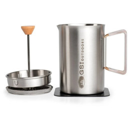 Kaffeepresse GSI Outdoors Glacier Stovetop JavaPress silber silver