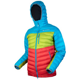 Herren-Daunenjacke Sir Joseph Apris Hooded Man II türkis TurquoiseRedGreen