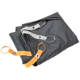 Zeltunterlage Big Agnes Footprint Copper Spur UL3 Bikepack schwarz Asphalt